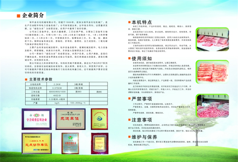 QRDT系列肉类切片机